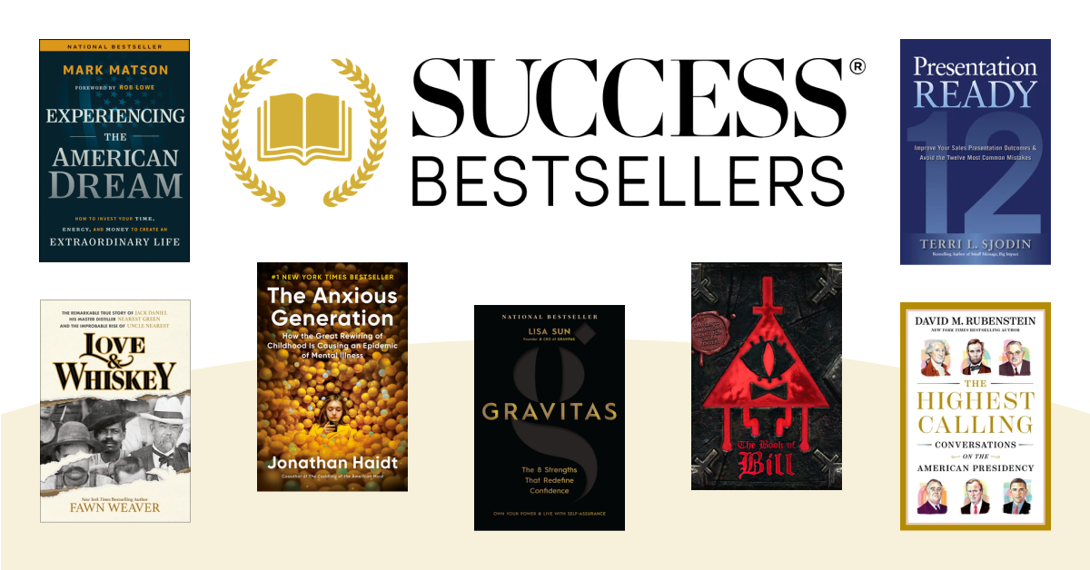 SUCCESS® Unveils Weekly Bestseller Lists Across 8 Categories, Highlighting Shifts in Personal and Professional Growth Trends