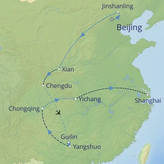 tourhub | Cox & Kings | China: The Grand Tour | Tour Map
