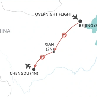 tourhub | Wendy Wu | Christmas in China | Tour Map