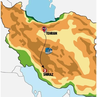 tourhub | Europamundo | Tehran and Shiraz | Tour Map