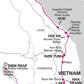 tourhub | Explore! | Vietnam Explorer + Cambodia Extension | Tour Map