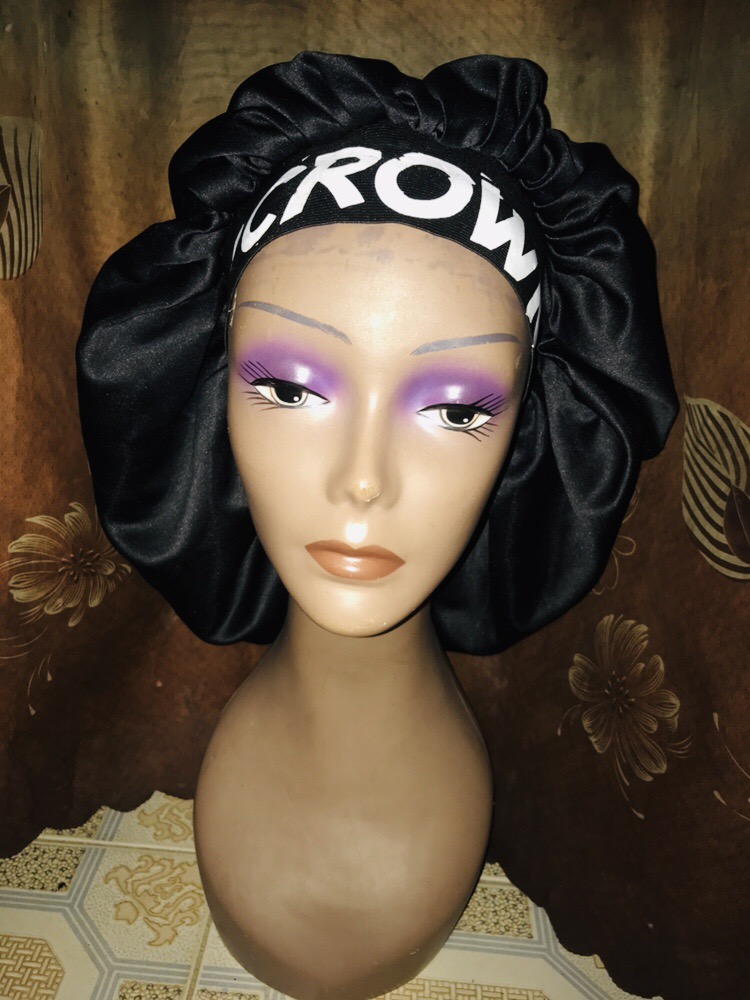 Kweenie's customized plain hair bonnet(pink) - Kweenie's Place