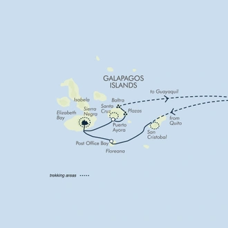tourhub | Exodus | Galapagos: In Darwin's Footsteps | Tour Map