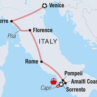 tourhub | Intrepid Travel | Best of Italy Family Holiday | Tour Map