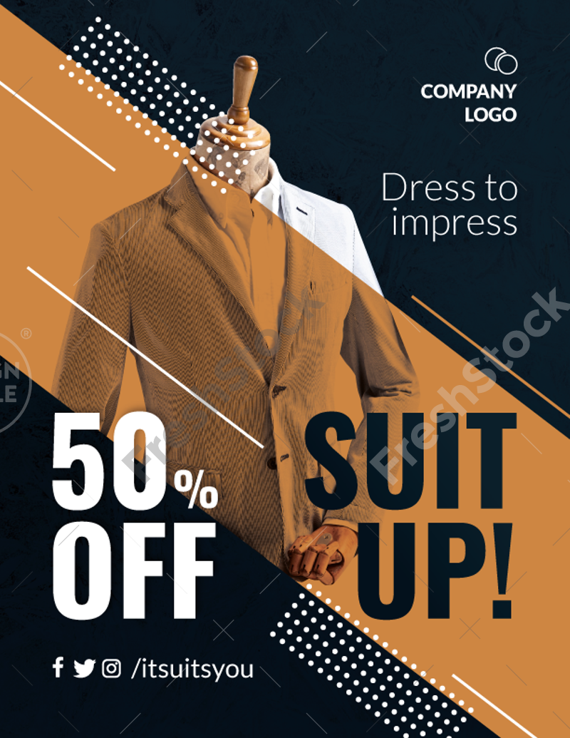 Flyer Custom Suit Tailor - Sale – FreshStock