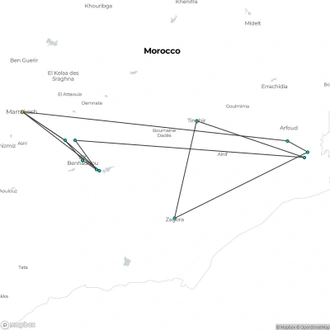 tourhub | Today Voyages | Magical south From Marrakech XM25-12 | Tour Map