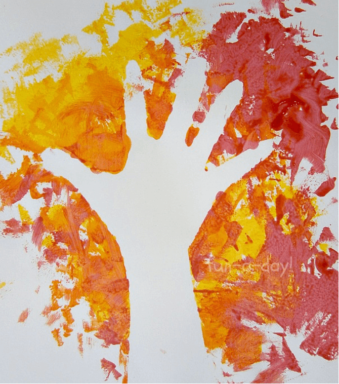 Fall-Inspired Hand Print