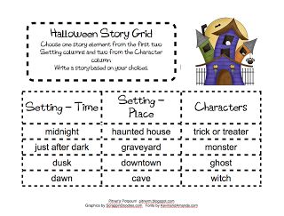 halloween creative writing activities