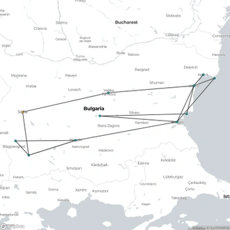 tourhub | Destination Services Bulgaria | Go Local: Best of Bulgaria, Self-Drive | Tour Map