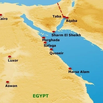 tourhub | EgBride | Aswan to Luxor: East Bank & West Bank - Temples & Tombs - overnight | Tour Map