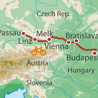 tourhub | UTracks | Danube Cycle | Tour Map