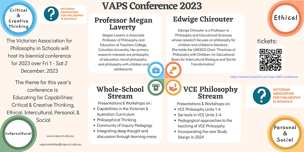 VAPS 2023 Conference Educating for Capabilities Critical & Creative