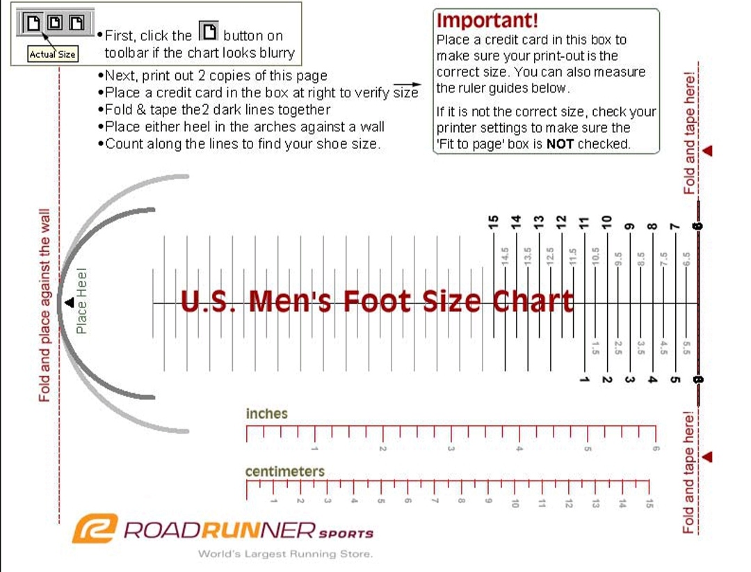 Printable Shoe Size Chart How Do I Measure My Foot Size 