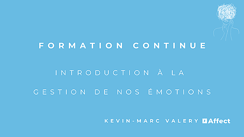 Représentation de la formation : INTRODUCTION A LA GESTION DE NOS ÉMOTIONS 1 Journée, 8 outils - 30/09/2024