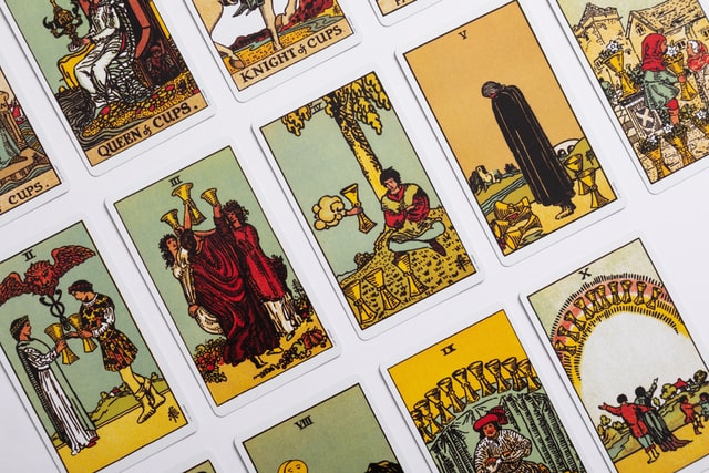 Each card represents a different thing in tarot reading