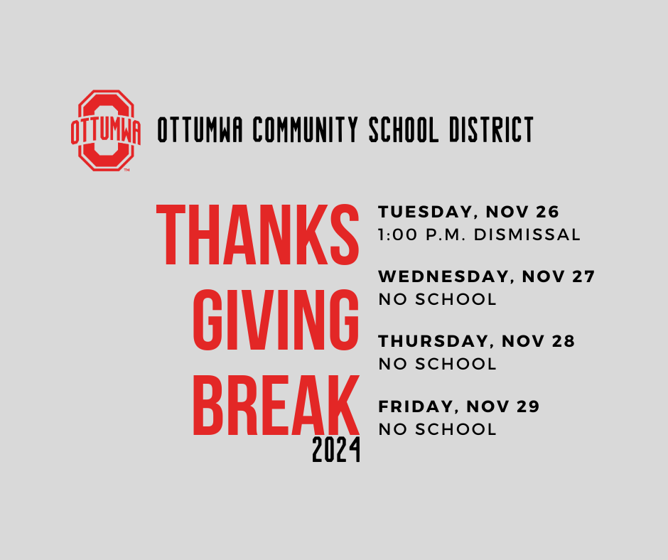 Thanksgiving Break Schedule