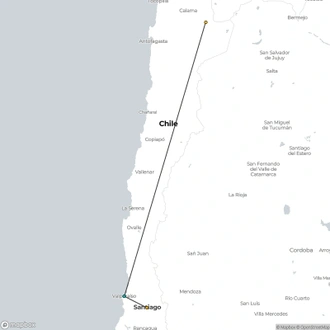 tourhub | Hi Travel Argentina | NORTHERN CHILE (9 DAYS) | Tour Map