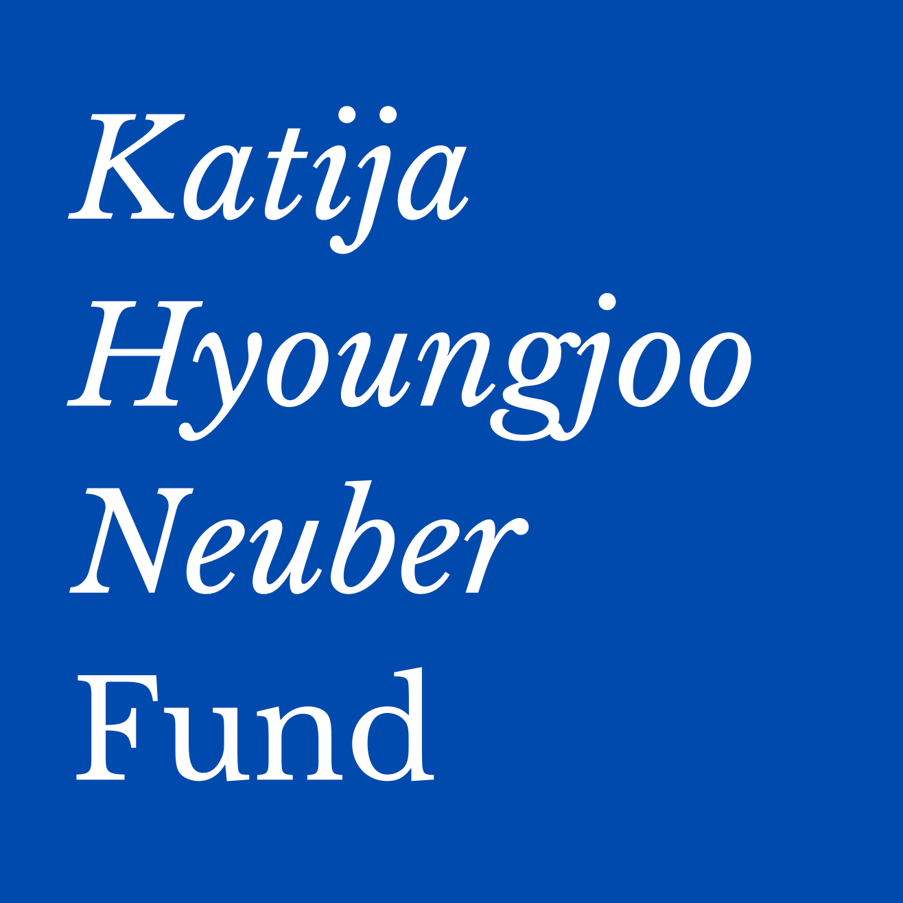 Katija Hyoungjoo Neuber Fund logo