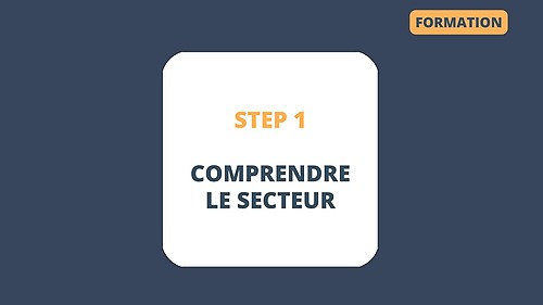 Représentation de la formation : STEP 1 : Comprendre le secteur de la formation professionelle