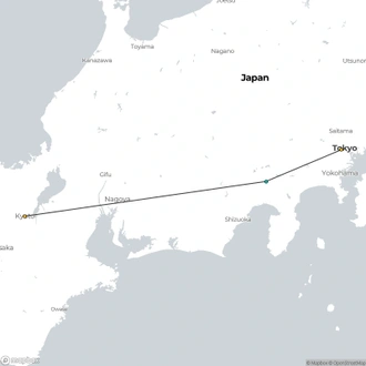 tourhub | Tweet World Travel | Luxury Japan Tour: A High-End Wellness Retreat Experience | Tour Map