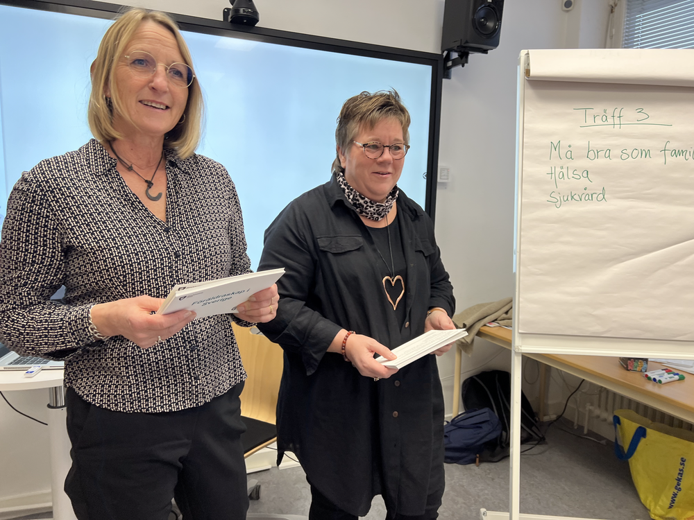 Familjepedagogerna Annette Andreasson och Ingela Hall.