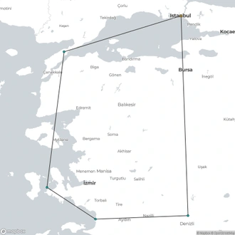 tourhub | Encounters Travel | Taste of Turkey tour | Tour Map