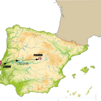 tourhub | Europamundo | Iberian Capitals | Tour Map