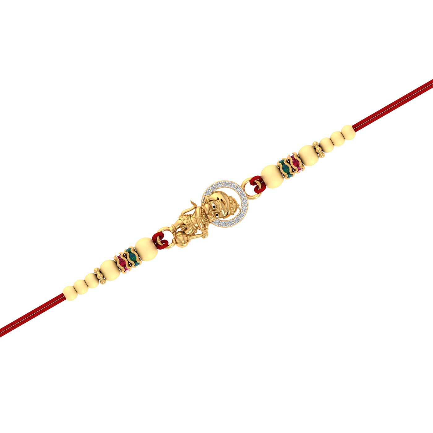 Get Your Hands on the Latest Rakhi Design for Younger Brother | BAL HANUMAN GOLD RAKHI