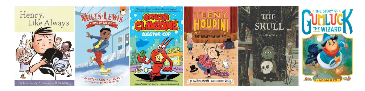 Six different books for the OTTER Reading Challenge