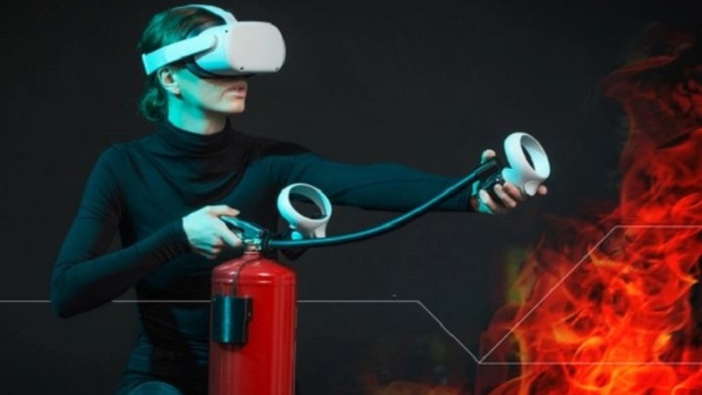 Brandsläckning med VR - virtual reality