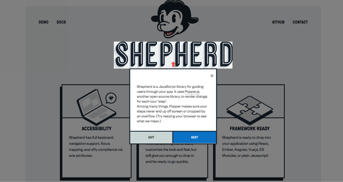 Shepherd.js alternative to Lemon Learning