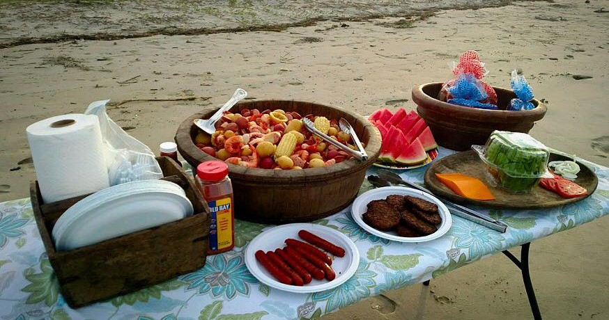 Lowcountry Boil Beachside Cookout