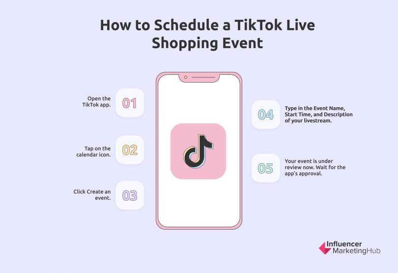 tiktok live shopping schedule event