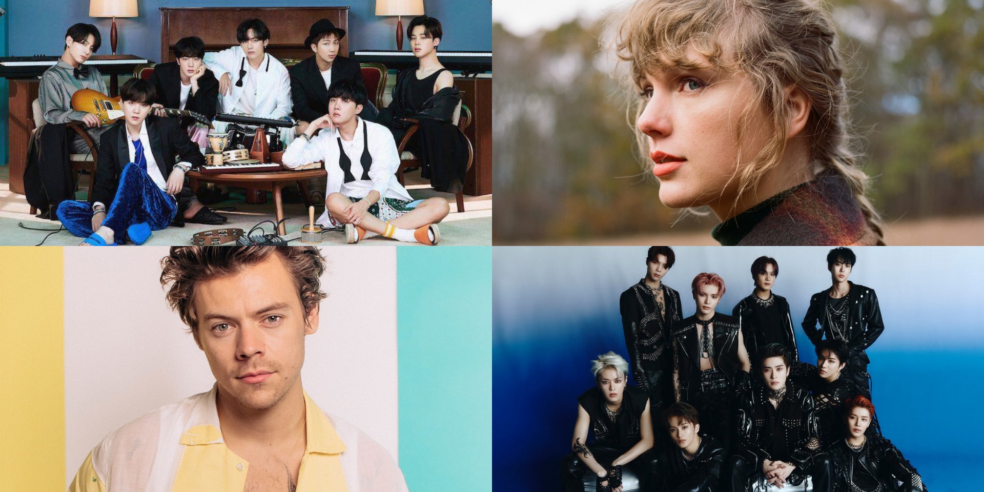 BTS, Taylor Swift, NCT 127, Harry Styles, and more have the best selling albums of 2020
