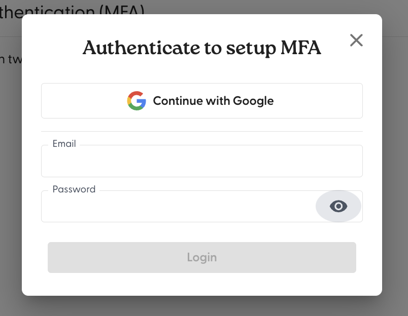 Set up multi-factor authentication (MFA)