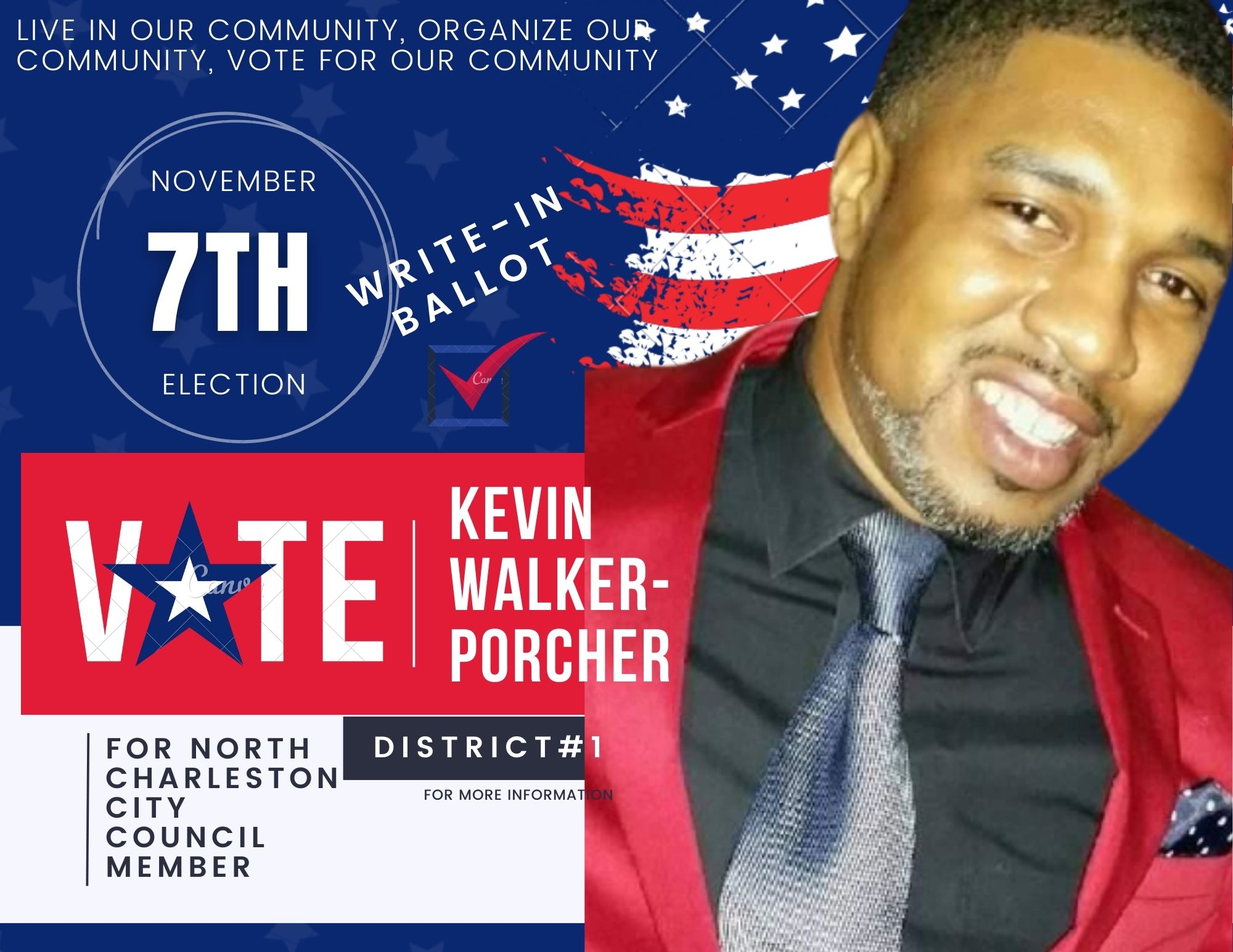 Kevin Walker-Porcher for City Council logo