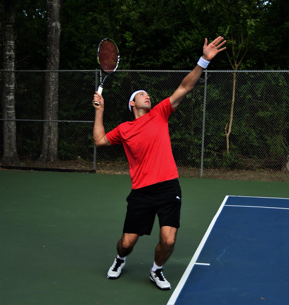 Eugenio K. teaches tennis lessons in Houston, TX