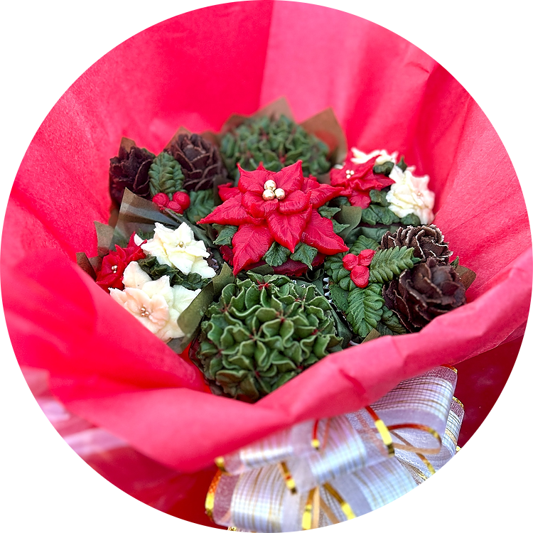 Christmas Cupcake Bouquet