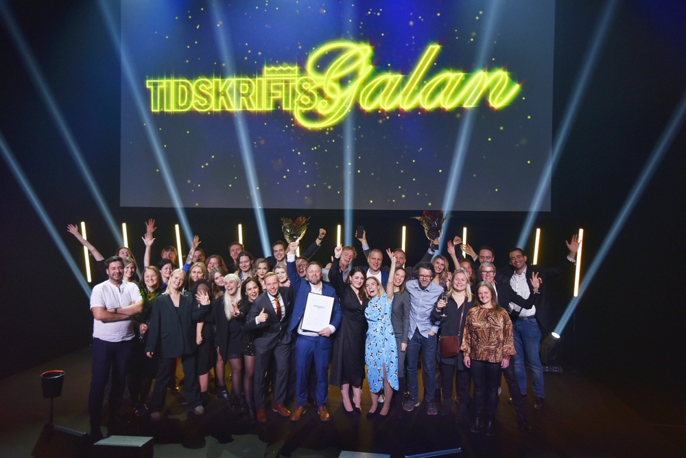 Vinnarna av Tidskriftspriset 2019. Foto: Anette Persson.