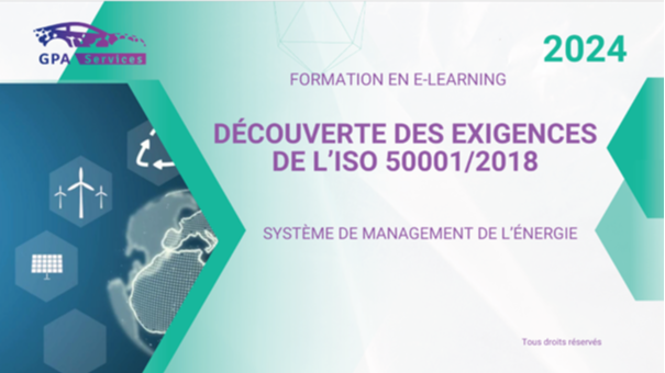 Représentation de la formation : FR_E-LEARNING ISO 50001/2018