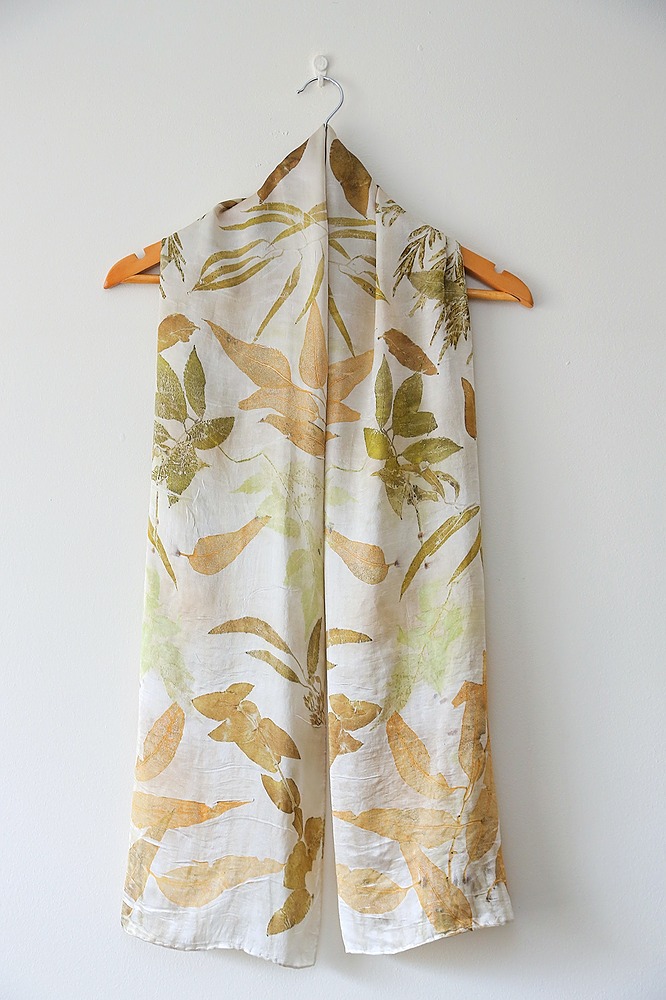 Ecoprint Silk Scarf