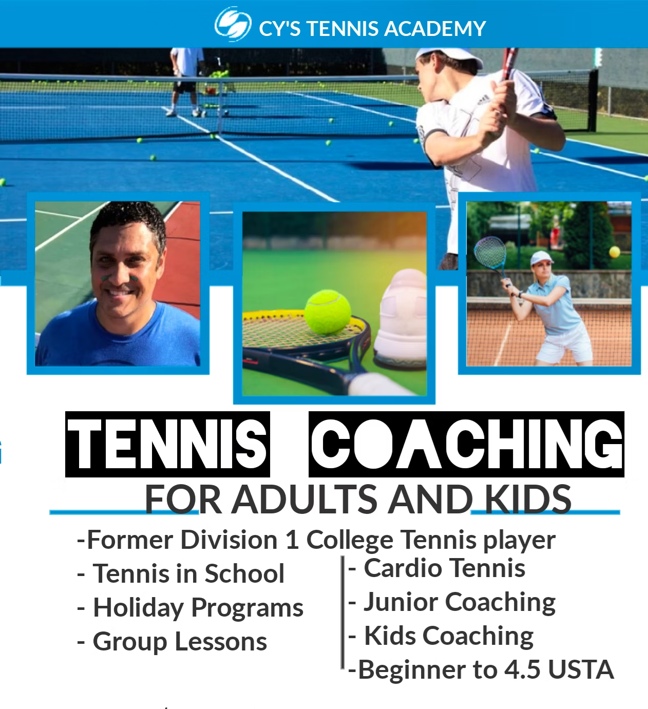 Cyrus S. teaches tennis lessons in Virginia Beach, VA