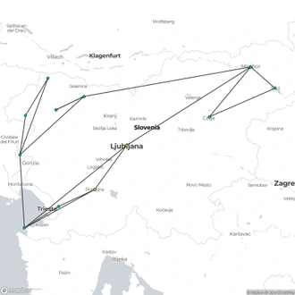 tourhub | Palma Travel DMC | FLY&DRIVE: Drive, Feel, Taste Slovenia | Tour Map