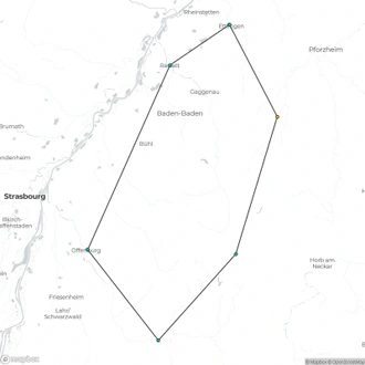 tourhub | The Natural Adventure | Cycling in the Northern Black Forest | Tour Map