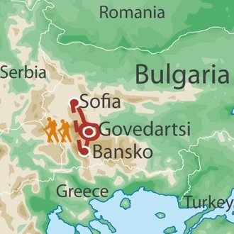 tourhub | UTracks | Bulgaria on Foot | Tour Map