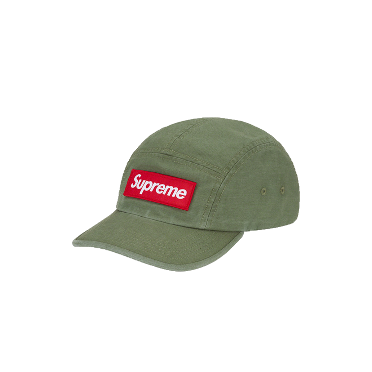 Supreme Olive Leather Camp Cap - Depop