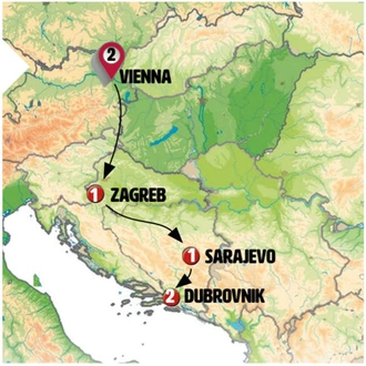 tourhub | Europamundo | East of Europe | Tour Map