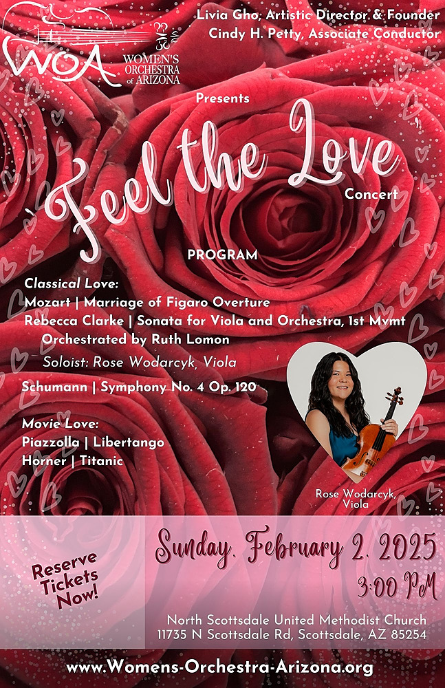 'Feel the Love' WOA concert Feb. 3, 2025