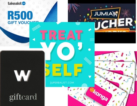 04/11/2021 - R750 Superbalist and R750 Takealot Voucher OR 60 000 Naira Konga giveaways