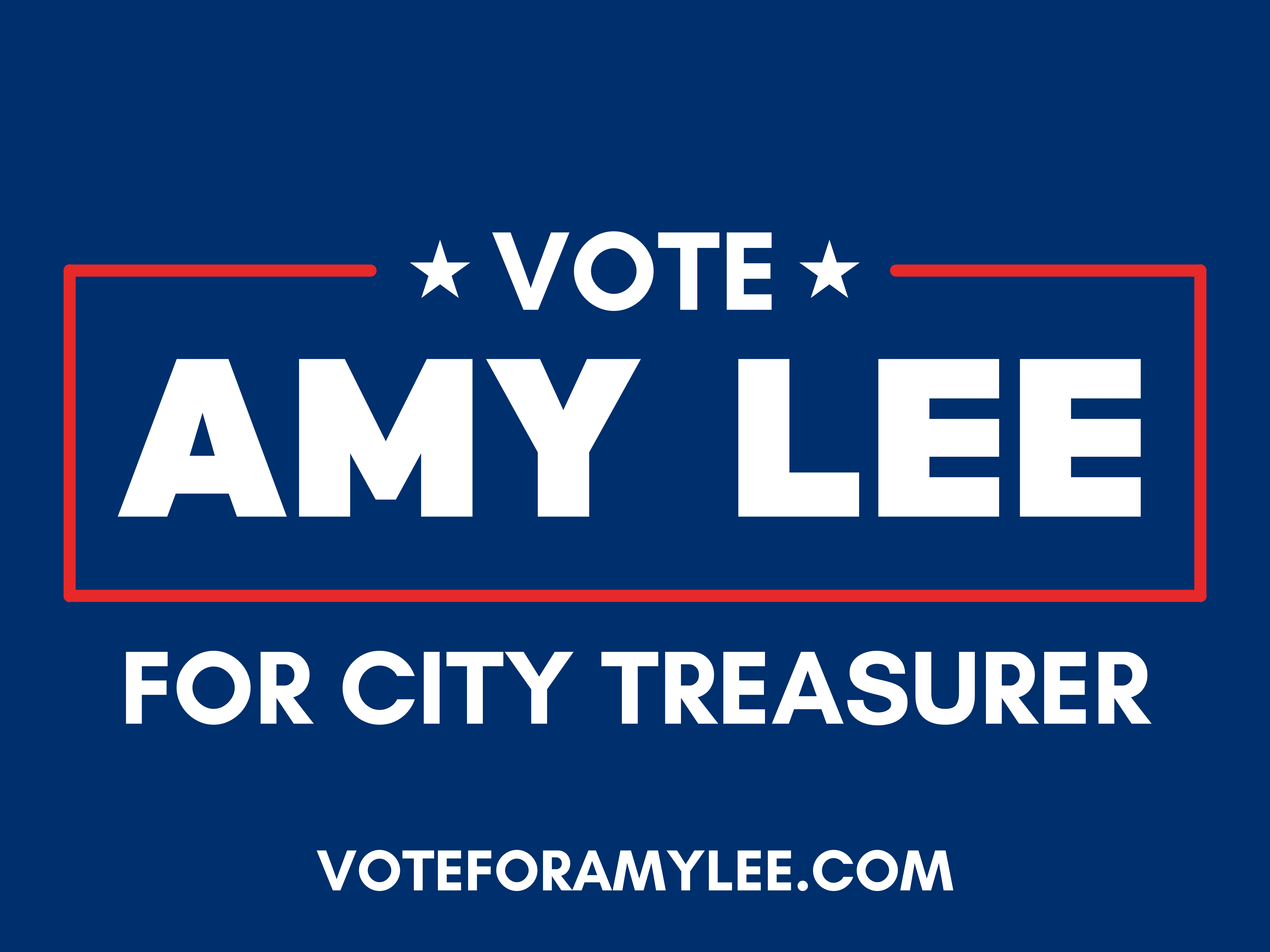 Amy Lee for City Treasurer 2022 logo